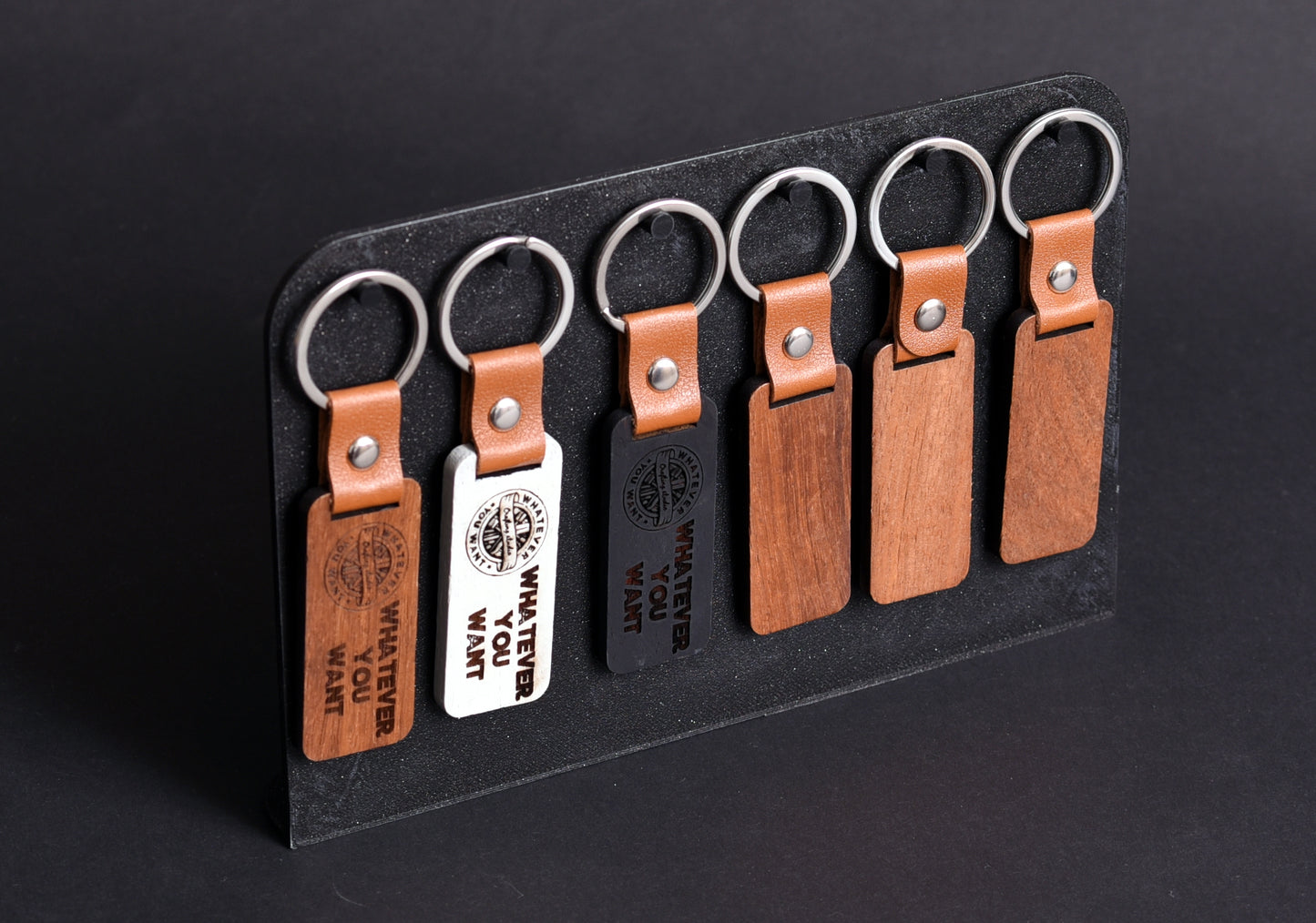 Sleutelhanger Gegraveerd - Hout - Label